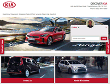 Tablet Screenshot of discoverkia.com
